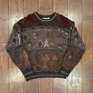 Vintage 90s Ash Creek 3D Style Knit Sweater